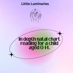 Lettura approfondita del tema natale per un bambino di età compresa tra 0 e 14 anni.