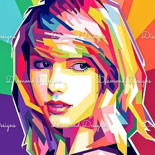 Taylor Swift Abstract Diamond Painting
