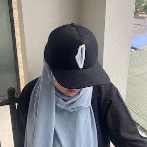Keffiyeh Palestine Map Unisex Hat/Cap One Size All (Children, Teenager, Adult Size) Made by Muslim Families 50% Profit Goes To Palestine