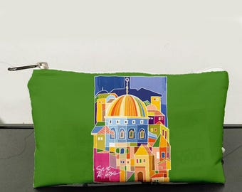 Mezquita Al Aqsa, Cúpula de la Roca, Palestina. Estuche multiusos, estuche, neceser y monedero pequeño. El 50 % de las ganancias se destina a Palestina.