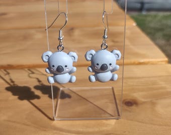 Koala Bear Dangle Earrings