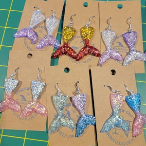 mermaid tail earrings