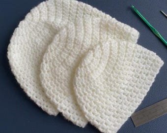 Crochet baby hat pattern - Instant Download - video tutorial available