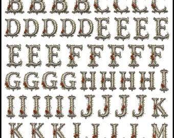 Gothic Victorian Alphabet Stickers – Dark Academia Journal Stickers