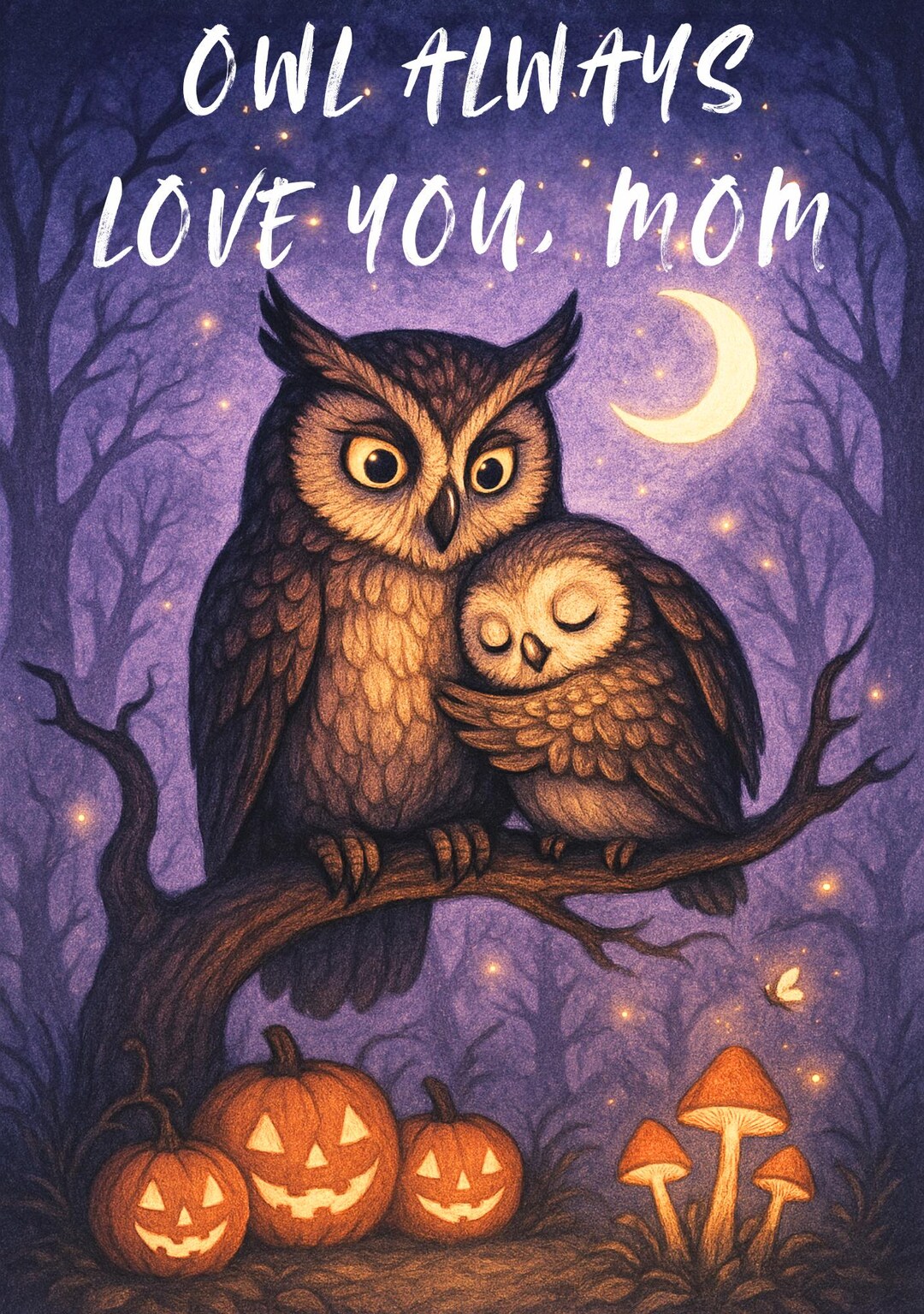 Owl Always Love You Mom Mother's Day Card – Whimsical Mother’s Day ...