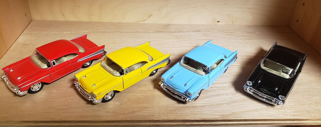 1957 Chevrolet Bel Air Retro Diecast Car Scale 1:36 Pull Back Action - Etsy