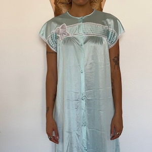 Vintage Vanity Fair Blue Slip Dress, women&#39;s Small