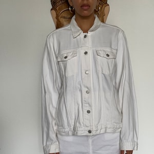 Gap white denim jacket sales