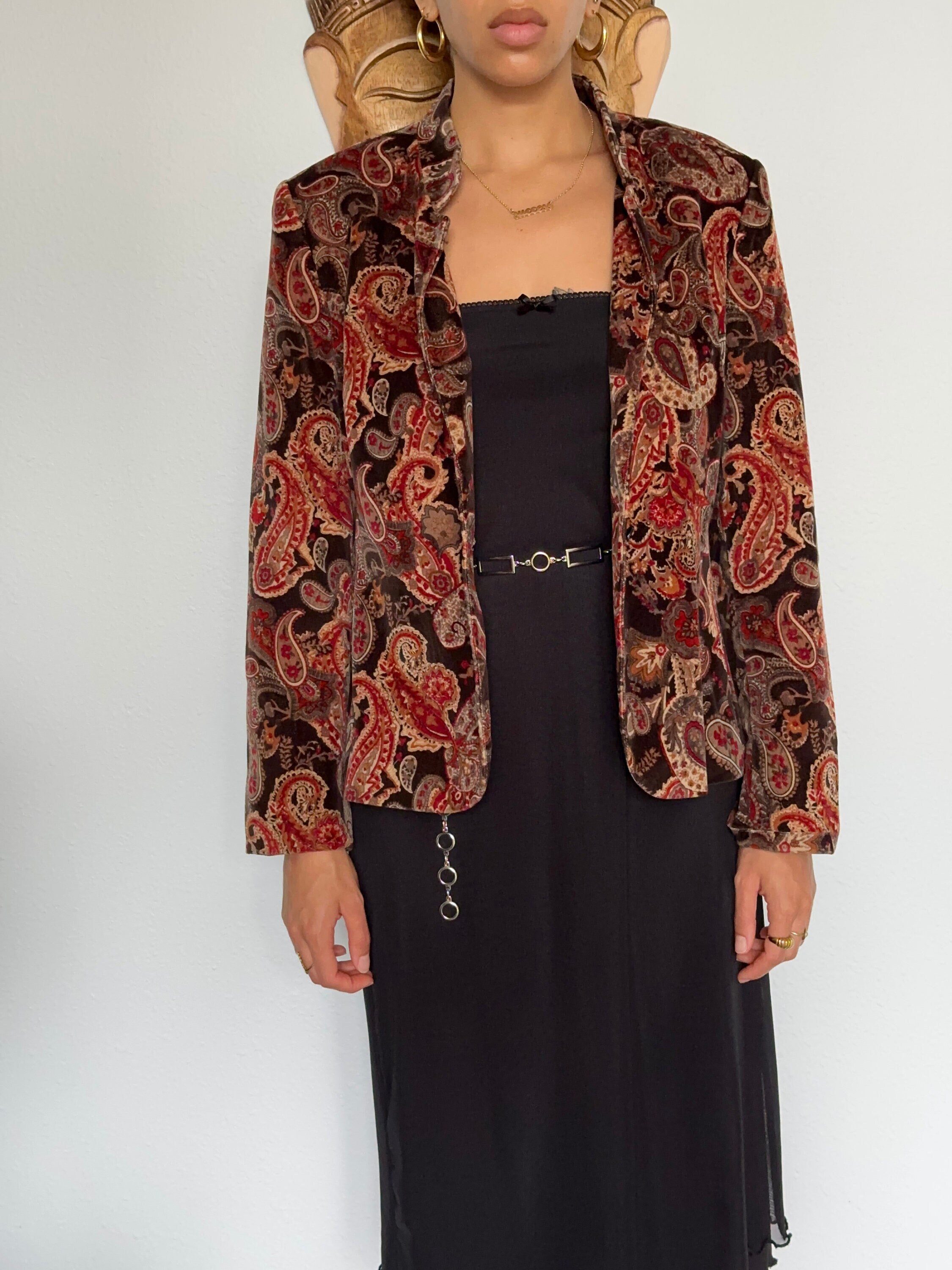Quilted Paisley Jacket - Etsy Quilted Paisley Jacket - Etsy