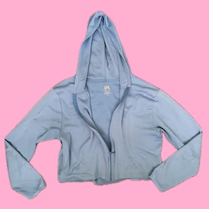 y2k cropped Jacke, Blau, Damen small/medium