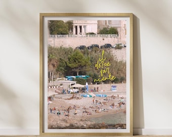 Dolce Far Niente (DIGITAL) Film Print Somewhere in Northern Italy Garden, Wall Art, Italian, Summer, sea, swimming, summer