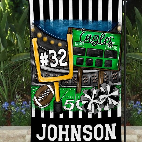 Football Garden Flags Etsy