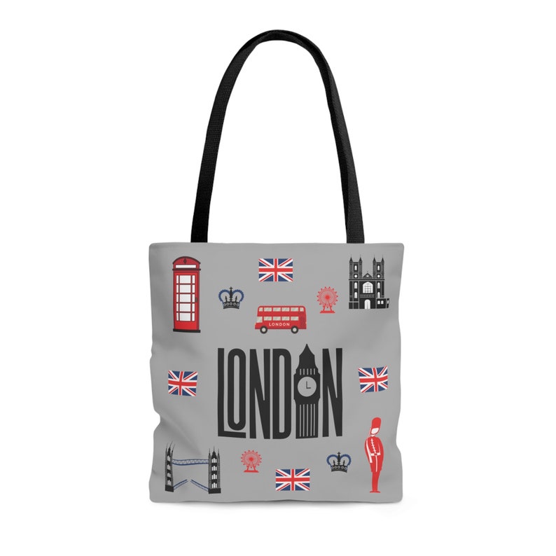 Tote Bag London Theme London Tote Bag Etsy
