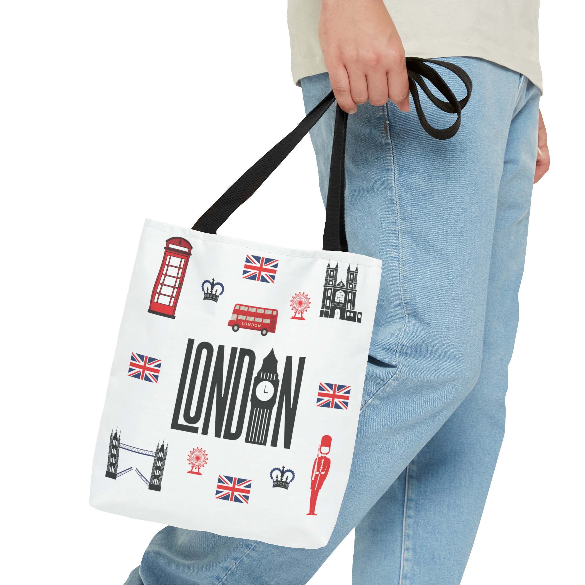 London Tote Bag London Theme London Vibes Trendy Tote Etsy