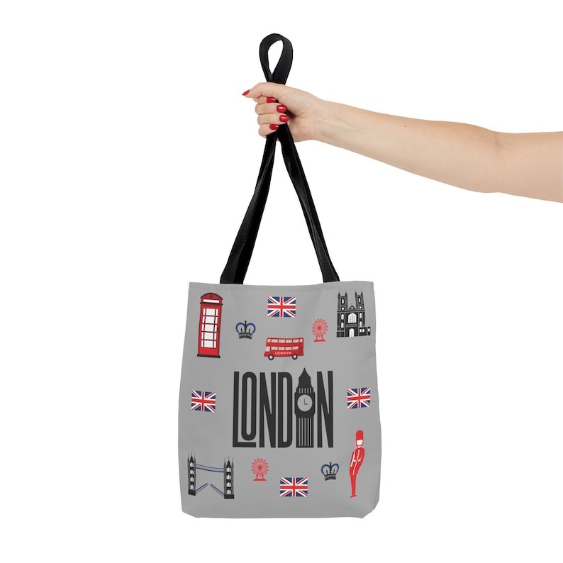 Tote Bag London Theme London Tote Bag Etsy