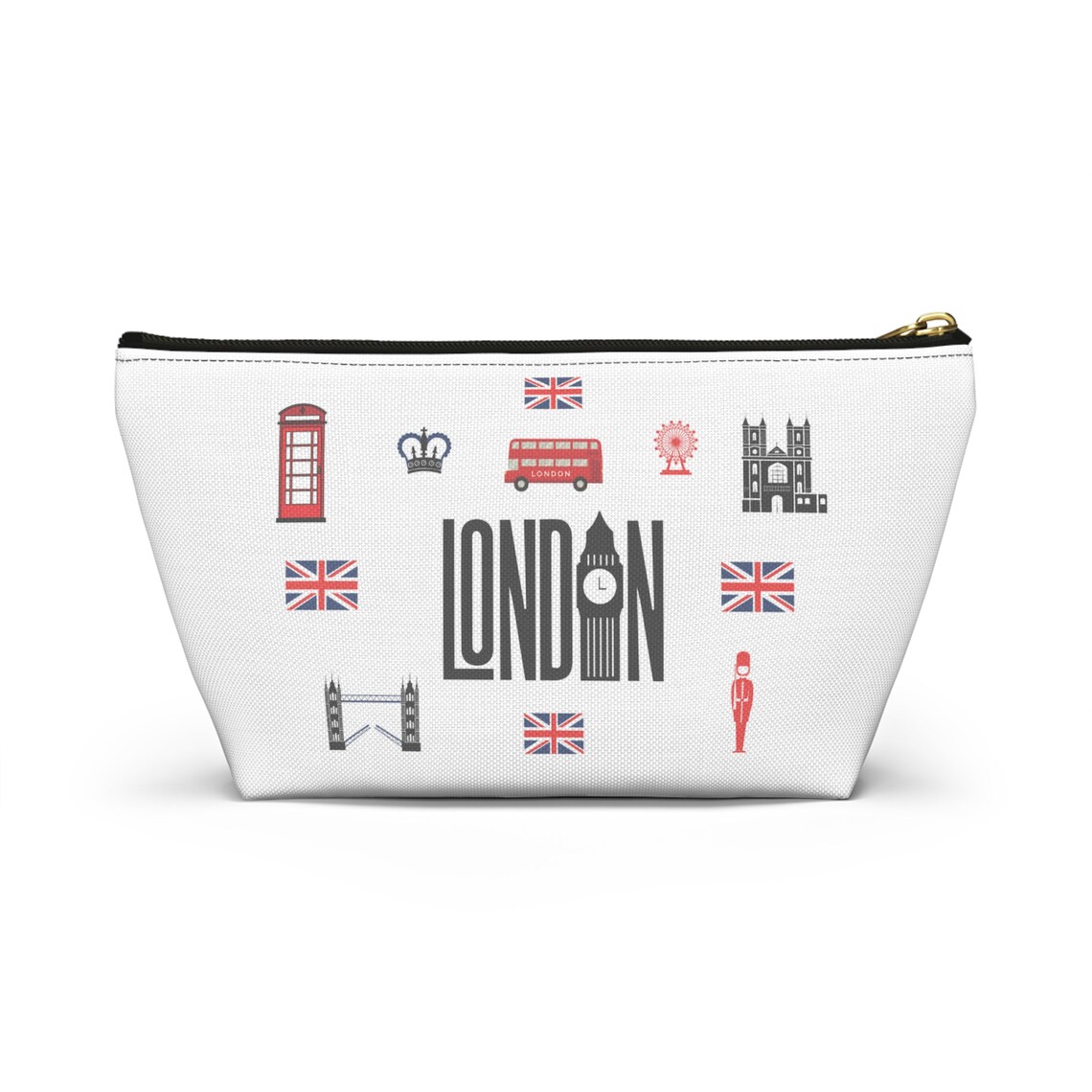 London Dreams Cosmetic Bag London Makeup Bag Britishthemed Makeup Bag