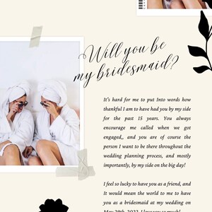 Personalized Bridesmaid Proposal - Add Photo