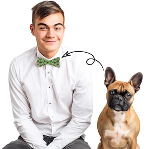 Custom Photo or Logo Bow Tie, Personalized Photo Bow tie,  Club, Christmas Gift, Custom Bowties, Wedding gift, Father's day Gift Dicky Bow