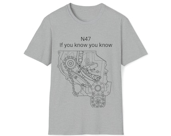 N47-distributieketting, uniseks T-shirt softstyle zachte stijl
