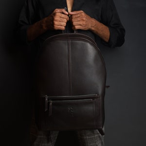 Sac à dos en cuir, grande capacité, sac à dos de voyage, style vintage, sac à dos pour ordinateur portable