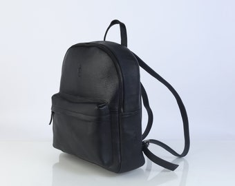 Sac à dos en cuir pleine fleur, cartable de voyage unisexe