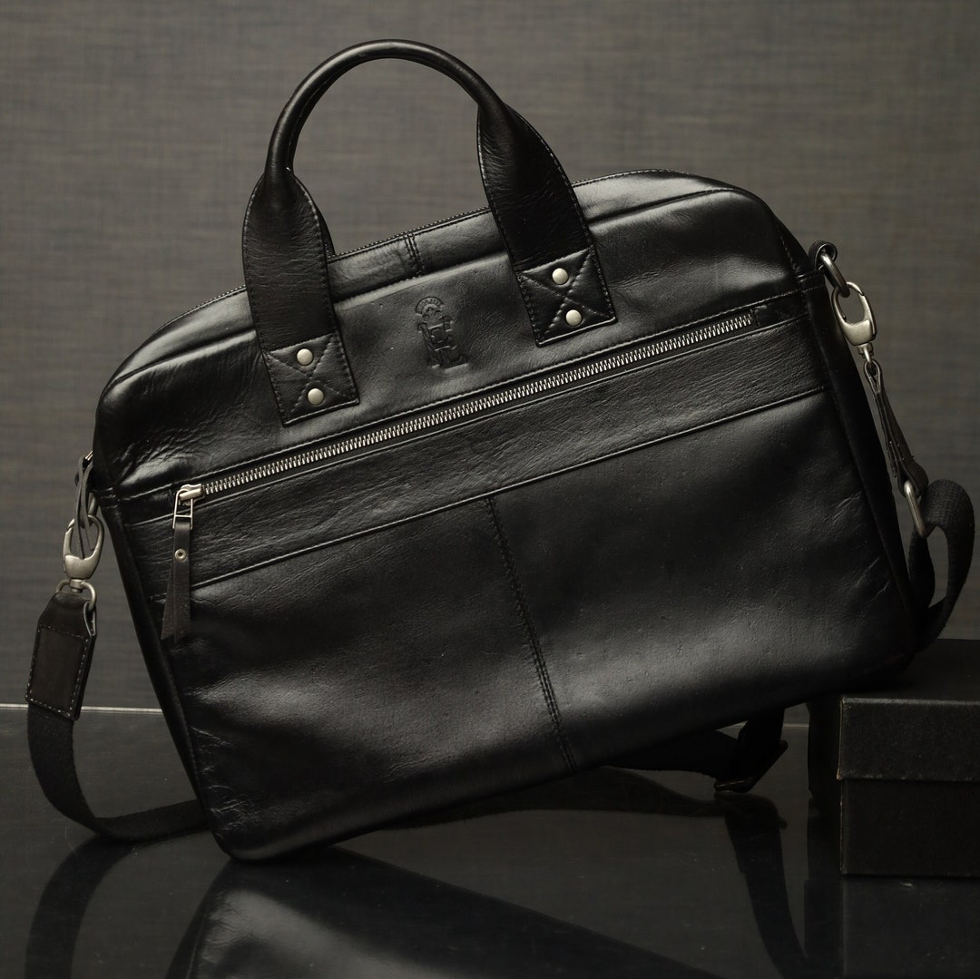 Stylish Men's Laptop Bag, Slim Business Briefcase, Professional Work