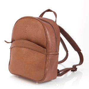Sac à dos compact en cuir, petit sac à dos, petit sac vintage, sac à dos tendance, sac de voyage élégant