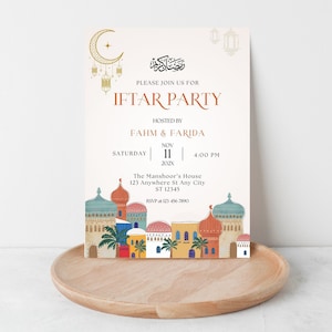 Iftar Dinner Invitation, Ramadan Invite Card