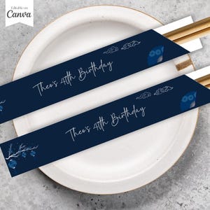 Hibachi Party Decor, Hibachi Chopstick Sleeves, Hibachi Decor, Personalized Chopsticks Party Decor, Japanese Chopsticks, Japanese Restaurant