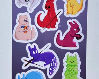Rain World Vinyl Sticker Sheet - A6