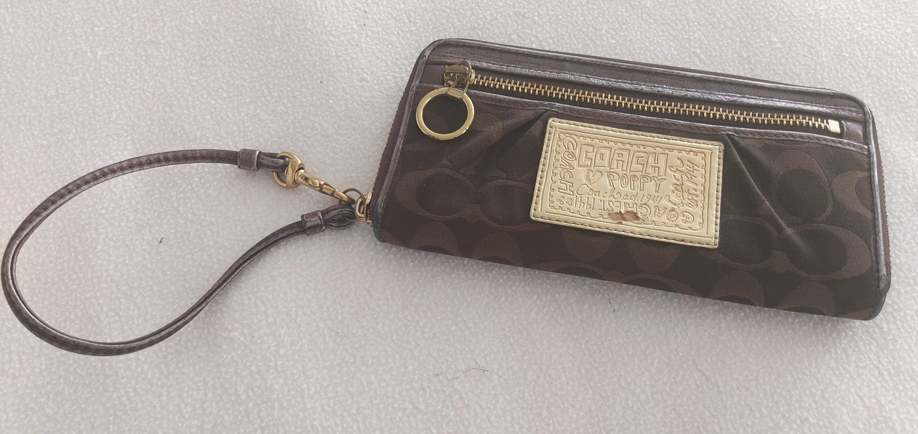 black coach wallet wristlet