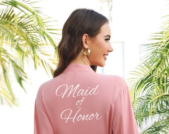 Ruffle Maid of Honor Robe, Bridesmaid Robes, Ruffle Robes, Bridal Party Robes, Bride Robe, Wedding Robe, Robe for Bridal Party, Bride Robe