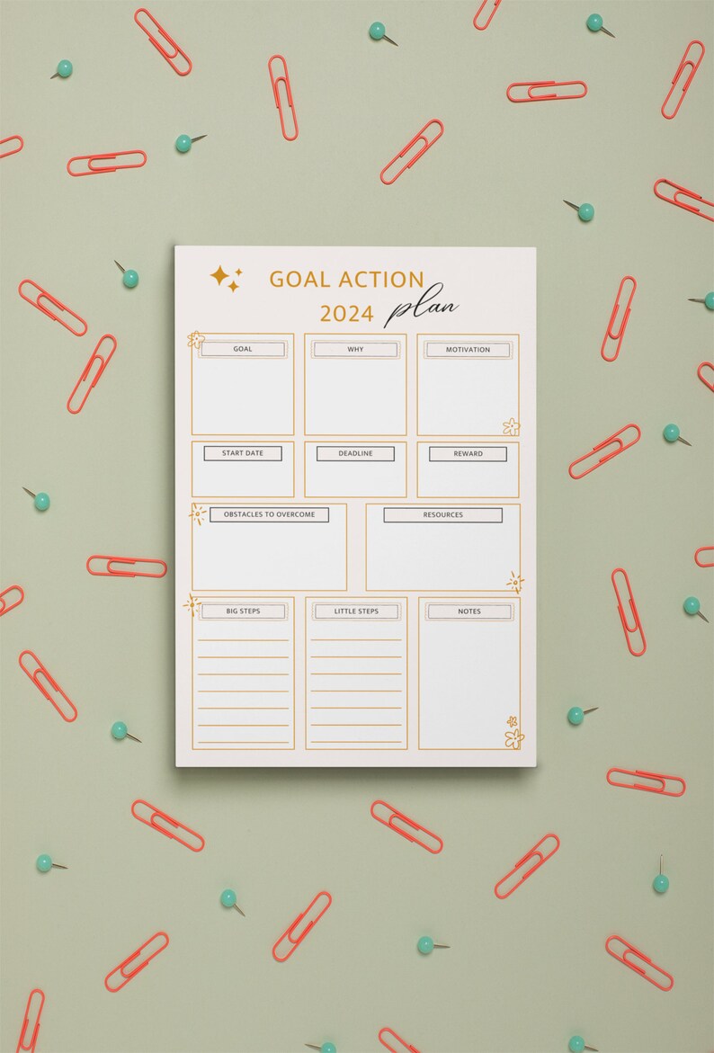 Goal Planner 2024 | Digital Planner 2024 | Goal Planner | 2024 Planner ...