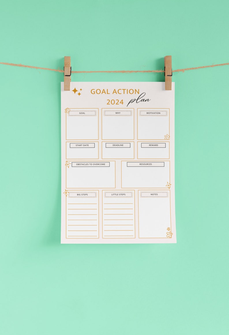 Goal Planner 2024 | Digital Planner 2024 | Goal Planner | 2024 Planner ...