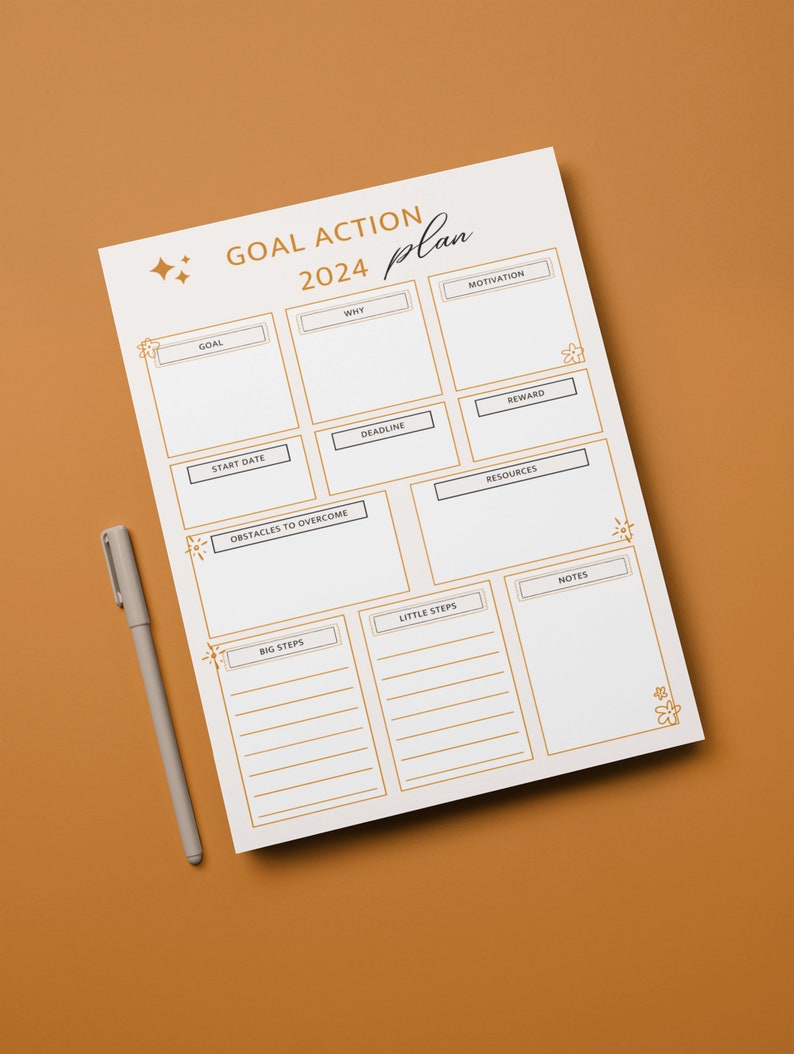 Goal Planner 2024 | Digital Planner 2024 | Goal Planner | 2024 Planner ...