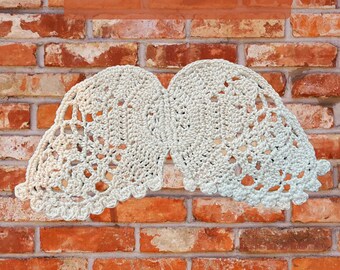 Angel Wings for Newborn Photos, Handmade Crochet