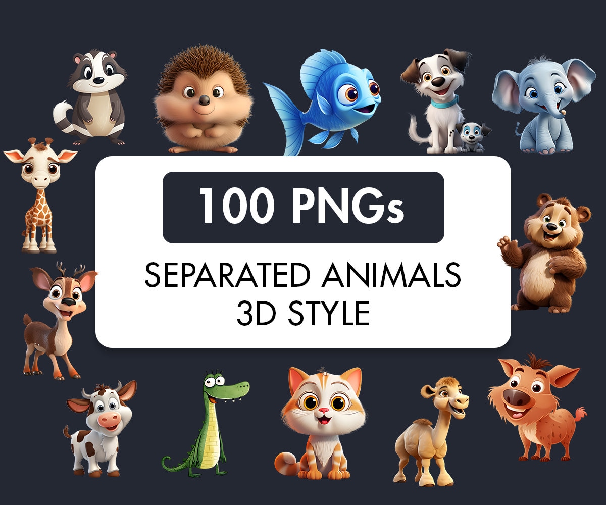 Five Animals for Beginners Printable Tutorial 3d Pen Template 
