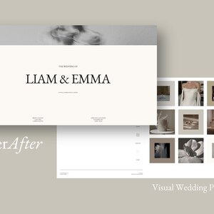 EVER AFTER / Planificador visual de mood board para bodas en CANVA