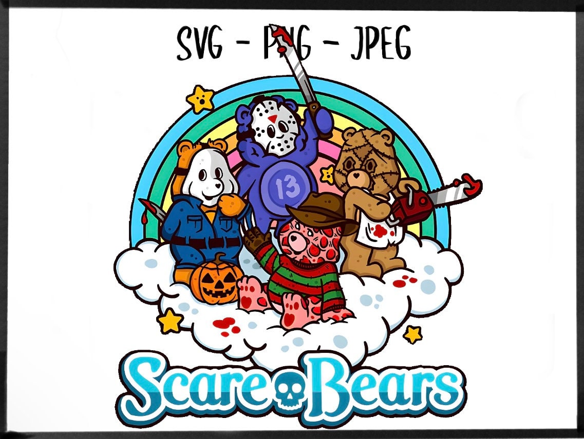 Bear halloween Svg, Care Bears halloween svg, cute care bears svg