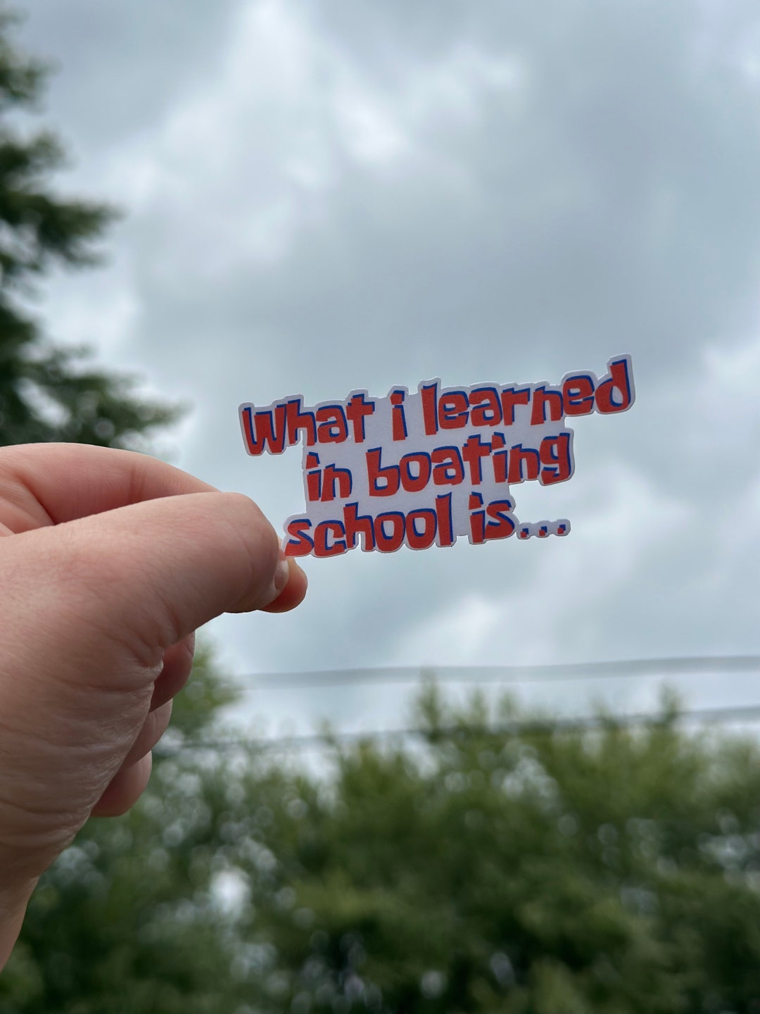 Spongebob Quote what I Learned in Boating School Is Etsy