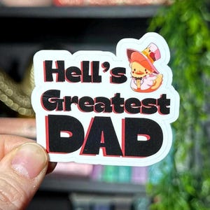 Hazbin Hotel Stickers | Hell’s Greatest Dad | Lucifer Morningstar