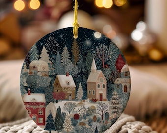Swedish Folk Art Christmas Tree Ornament Vintage Scandinavian Christmas Gift Nordic Folk Art Norwegian Christmas Home Decor European Gifts