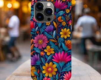 Vibrant Wildflower iPhone 18 Pro Case, William Morris Inspired, Floral Phone Case, Samsung Galaxy S26, Vintage Botanical, MagSafe Option