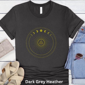 Mystic Moon And Sun Shirt, Spiritual T-Shirt, Mystical Moon Phase Shirt, Moon Phase T-Shirt, Boho Vintage Moon Shirt, Celestial Moon Shirt,