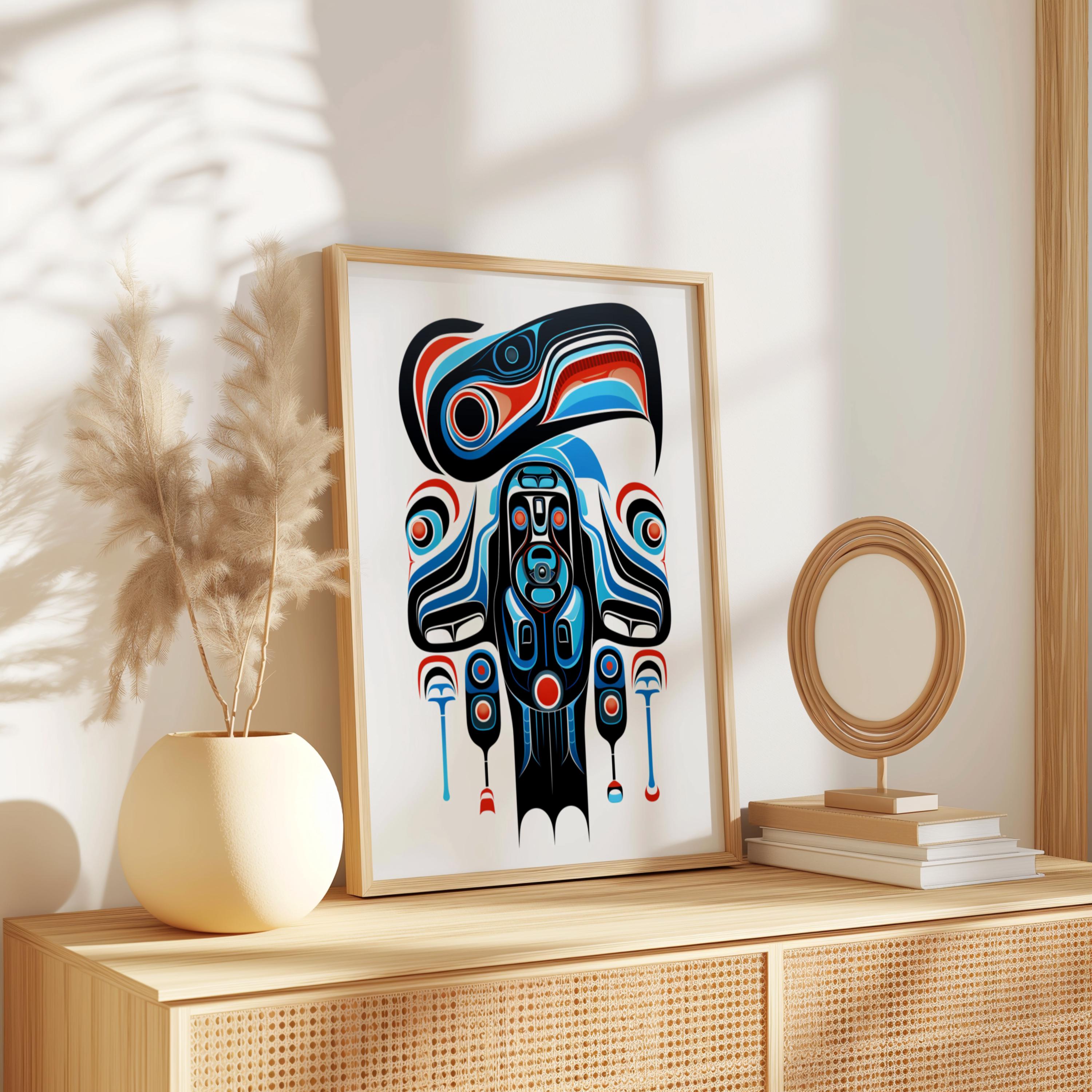 Indigenous Form Line Printable Pacific Northwest Formline Art Traditional Haida Tlingit ...
