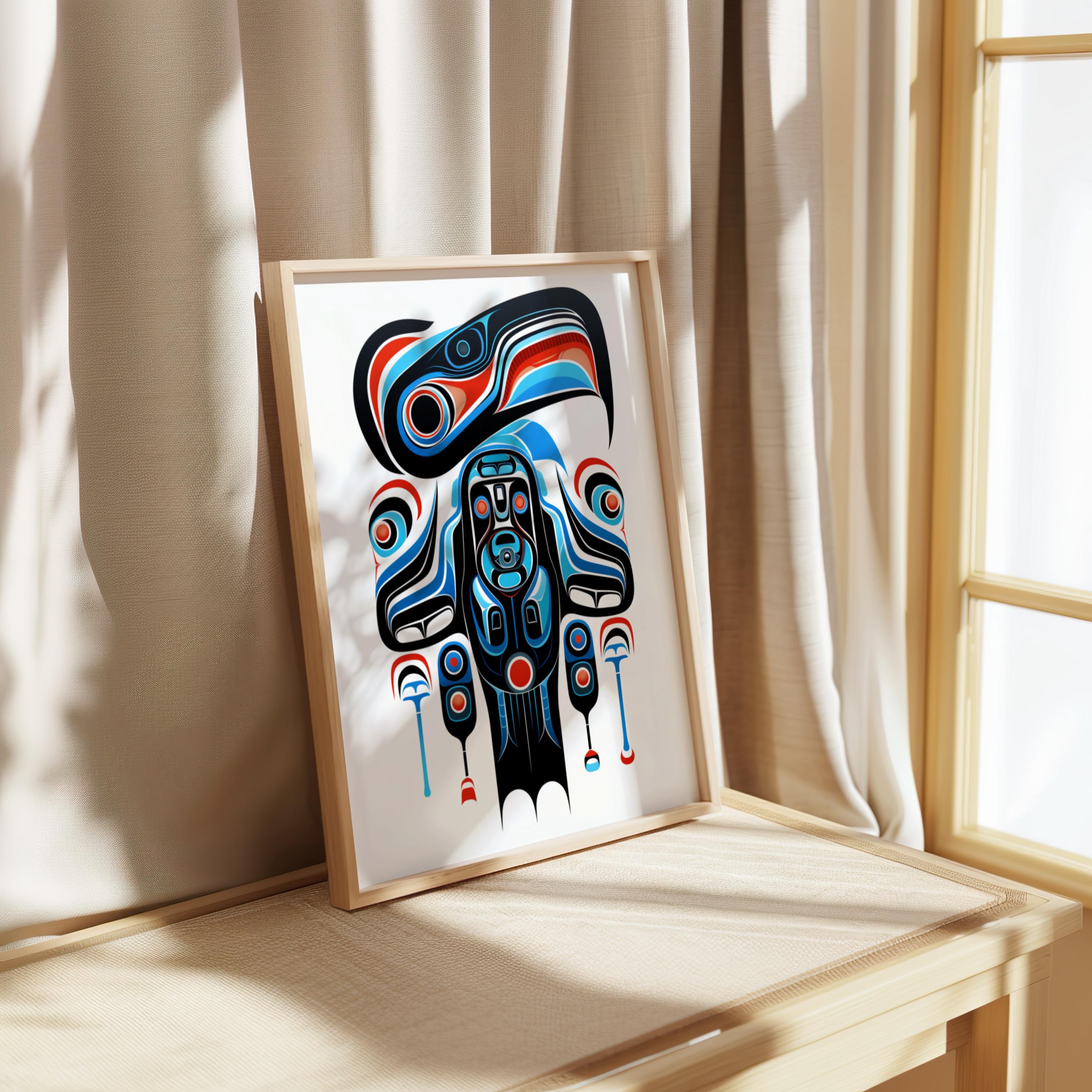 Indigenous Form Line Printable Pacific Northwest Formline Art Traditional Haida Tlingit ...