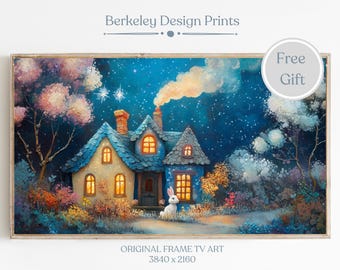Samsung Rahmen TV Kunst Vintage Ostern Bauernhaus, Frühling Décor Kunst, Rahmen Tv Frühling Hase Wandkunst, Ostern Drucke Bildschirmschoner Ostereier