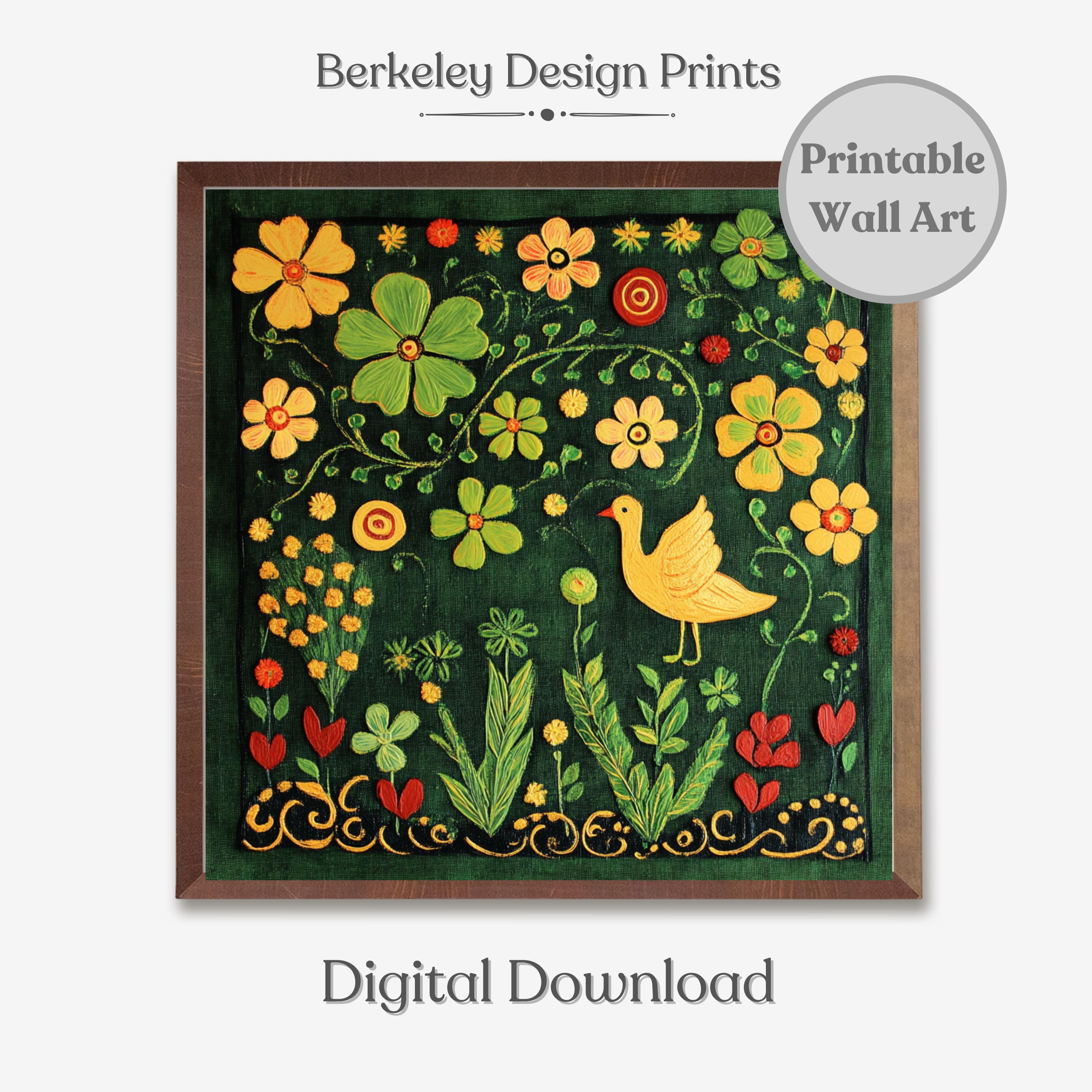 印刷可能なアイルランド民芸品デコレーション、聖パトリックデーの