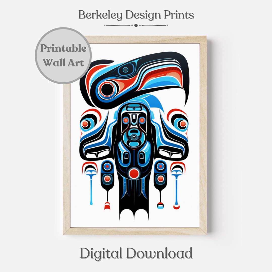 Indigenous Form Line Printable Pacific Northwest Formline Art Traditional Haida Tlingit ...