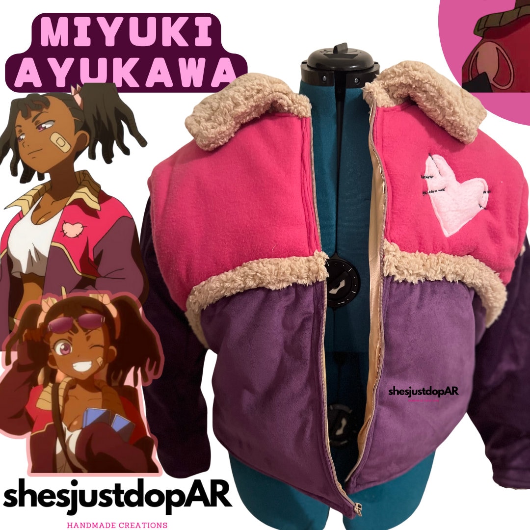 Custom Miyuki Ayukawa Purple and Pink Jacket , Womens Jacket ,  Customizable, Cosplay Costume - Etsy